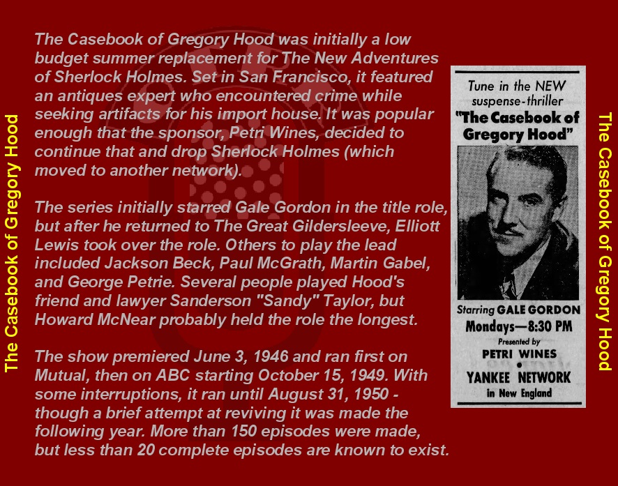 Casebook Gregory Hood set artwork