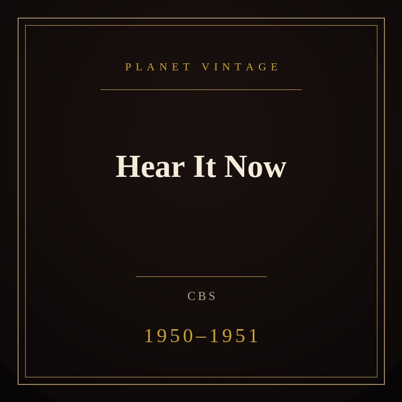 Hear It Now set artwork