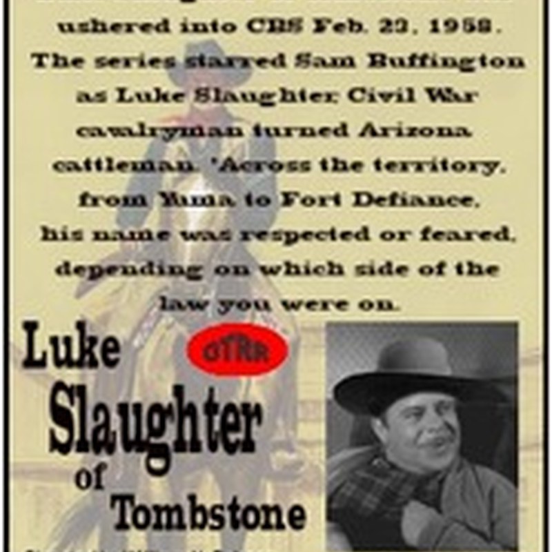 Luke Slaughter of Tombstone set artwork