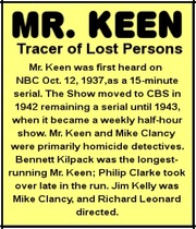 Mr. Keen, Tracer of Lost Persons set artwork